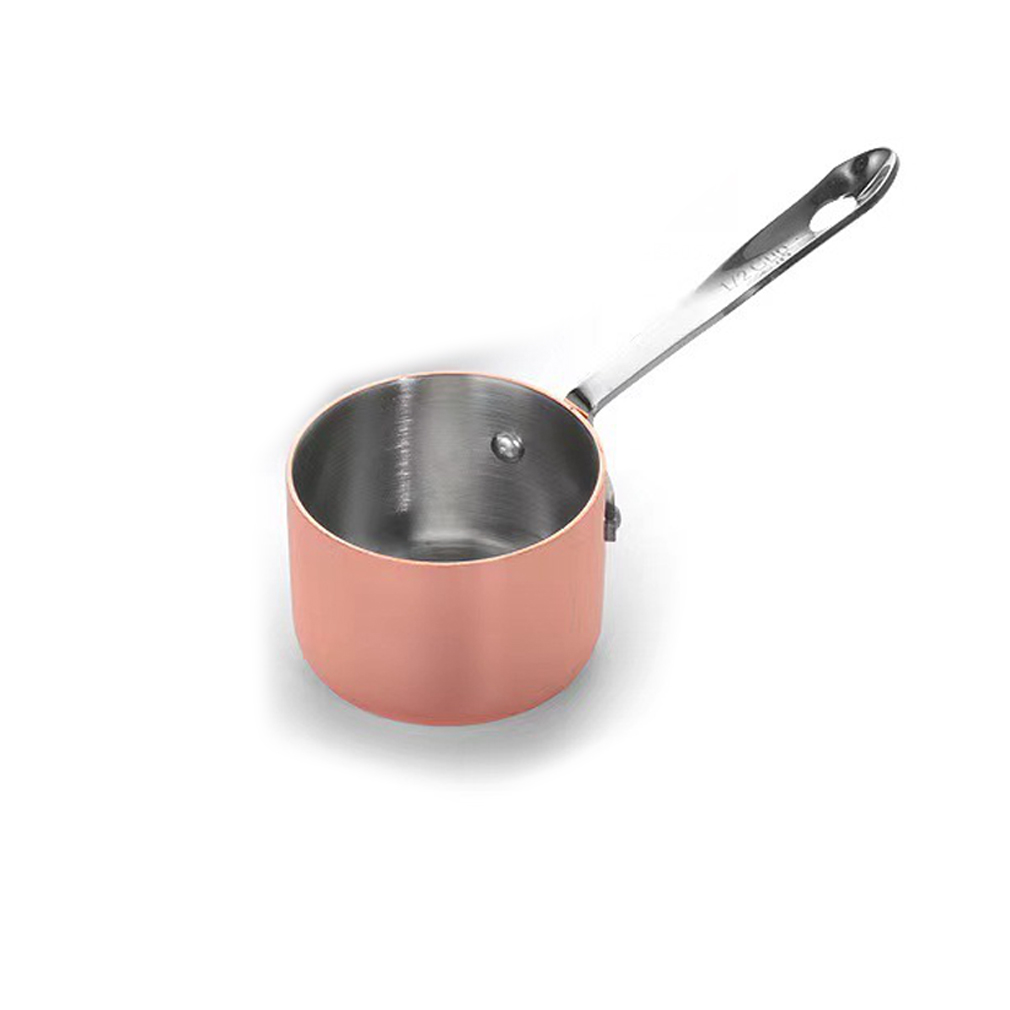 Stainless Steel Sauce Cup Measuring Spoon Coffee Measuring Cups Spoons Baking Tools Kitchen Gadget Sets Water Measuring Cup: Copper Plating / 50ml