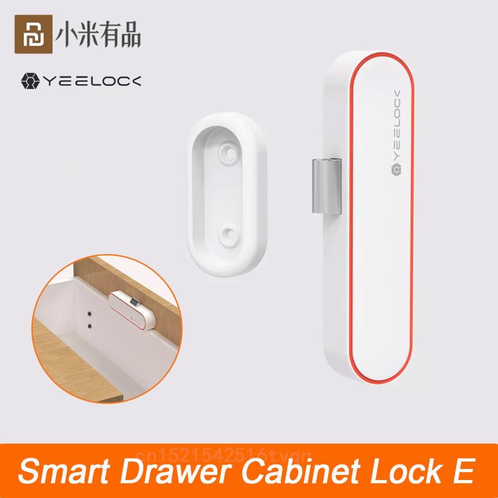 Xiaomi YEELOCK Smart Drawer Cabinet Lock E Keyless Bluetooth APP Unlock Anti-Theft Child Safety File Security Drawer Switch