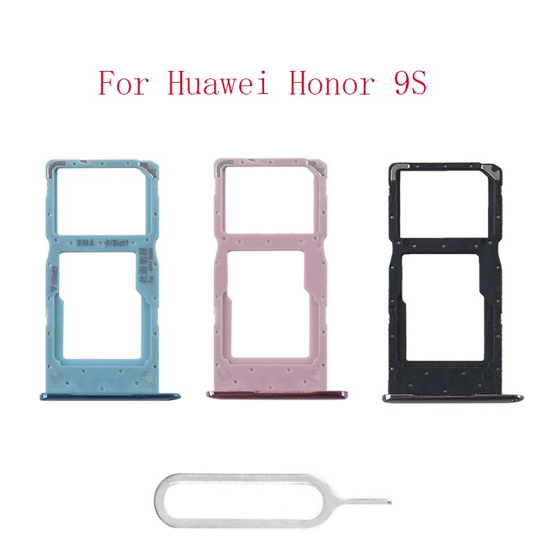 2/Pcs Sim Card Tray Slot Houder Socket Adapter Voor Huawei Honor 9S Vervangende Onderdelen