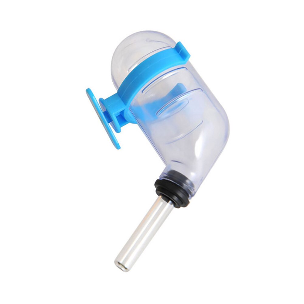 Hamster vattenflaska 1pc 50ml läckagesäkra vakuum husdjur hamster dricksvatten dispenser matarflaskor: Blå
