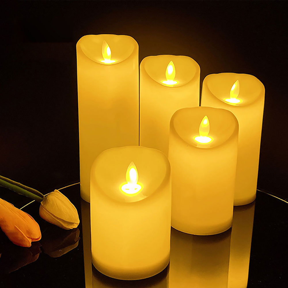 Tête de bougie électronique LED avec balançoire à distance, batterie AAA adaptée à la décoration de noël, lumières LED pour une rapide