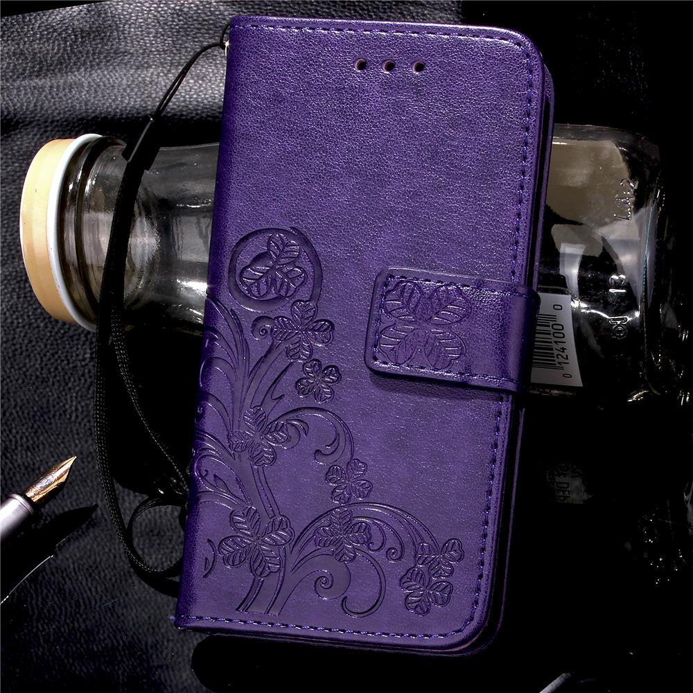 Für Samsung Galaxy J7 Neo Nxt J 7 Core SM-J701F/DS SM-J701MT Fall Luxus Flip Brieftasche Retro Leder PU abdeckung Silikon Capa Funda: Clover Purple