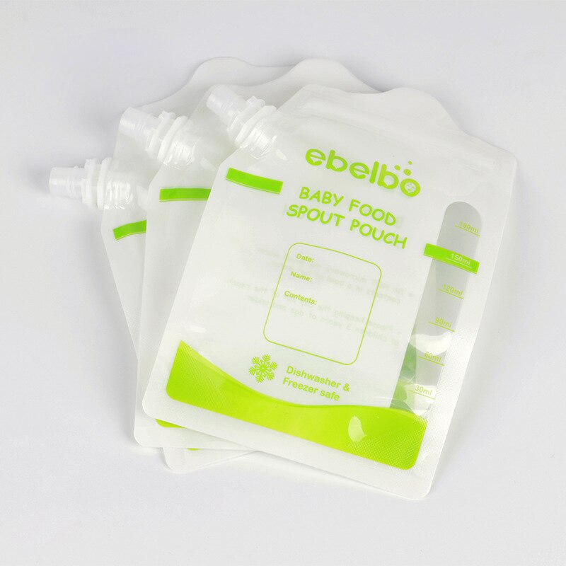 5/10/50 pcs Reusable Baby Food Spout Pouch Container Baby Food Maker Fresh Fruit Distributor Infant Storage Squeeze Food Station