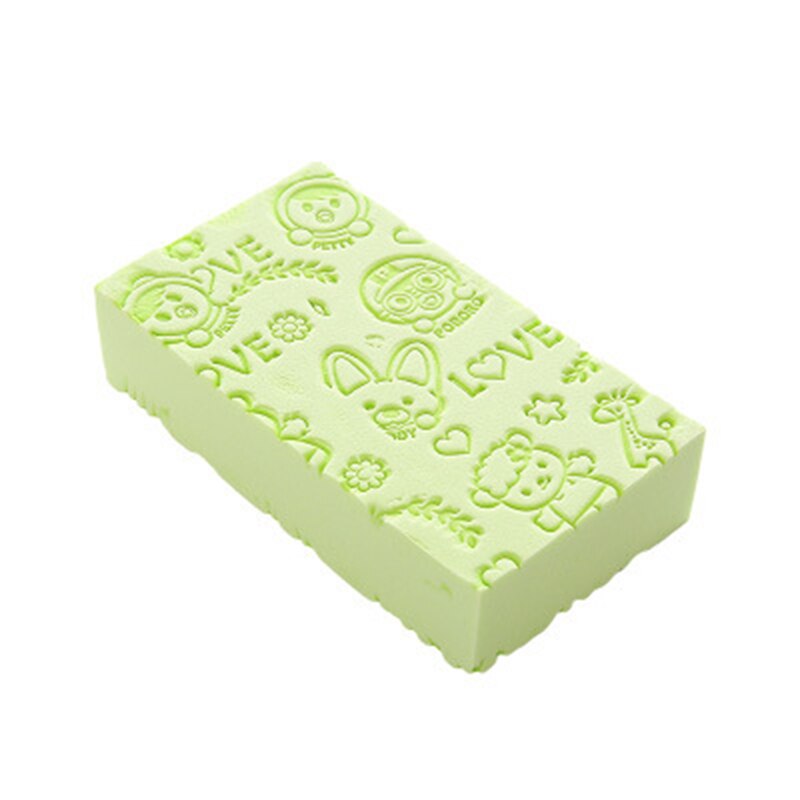 Niño de dibujos animados de lavado suave de esponja exfoliante Bady lavado del cuerpo baño revestimiento ducha cepillo para Spa almohadilla de fregar colorido sólido