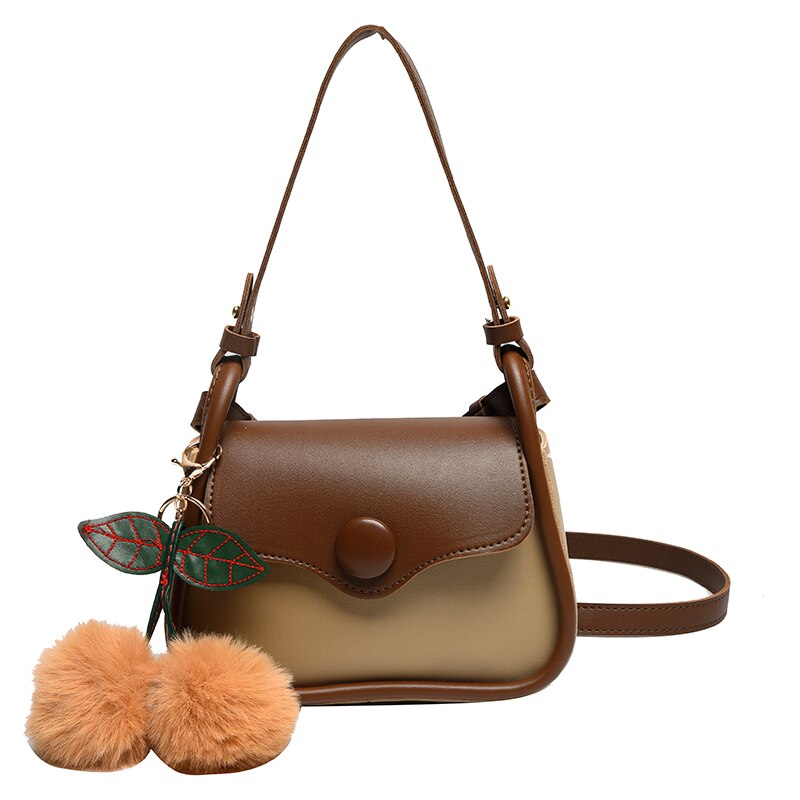 Hocodo Effen Kleur Pu Lederen Schoudertas Mode Crossbody Tassen Vrouwelijke Dames Messenger Crossbody Zomer Vrouwen Handtas: Khaki