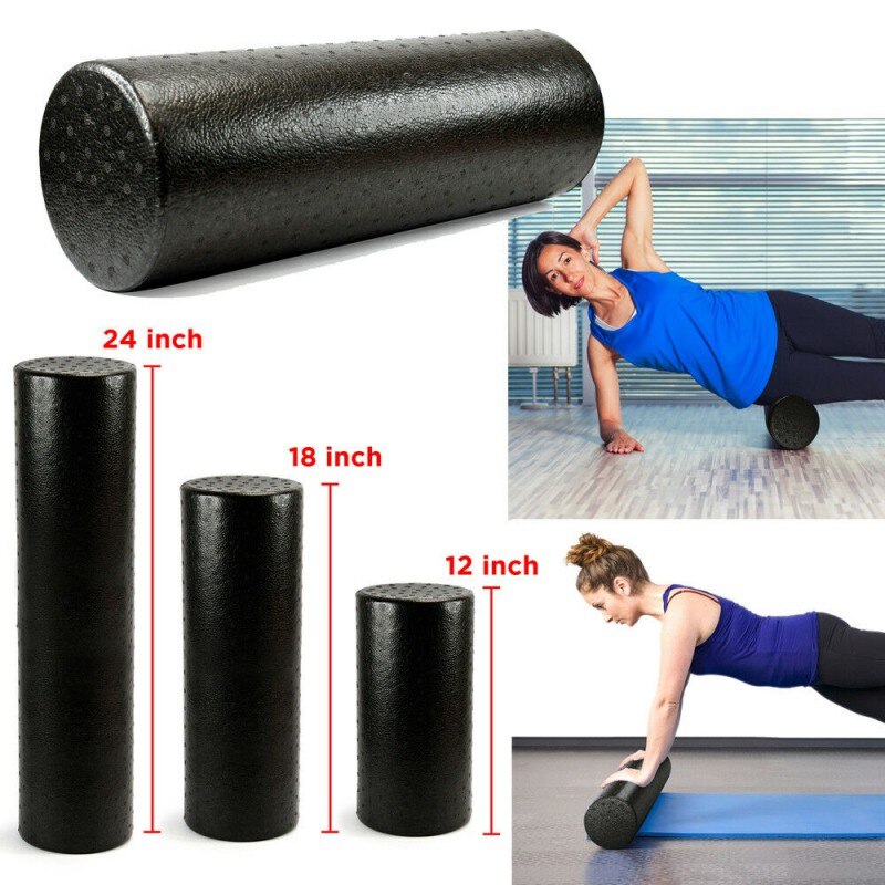 Yoga foam roller blank solid fitness øvelser muskel afslappende massage kolonne blok yoga roller