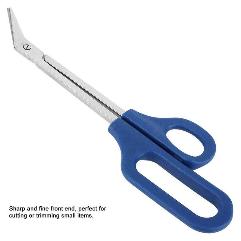 1pc Long Handled Toenail Scissors Long Handled Toe Nail Clippers Angled Cuticle Scissor Nipper Trimmer Cutter Nail Art