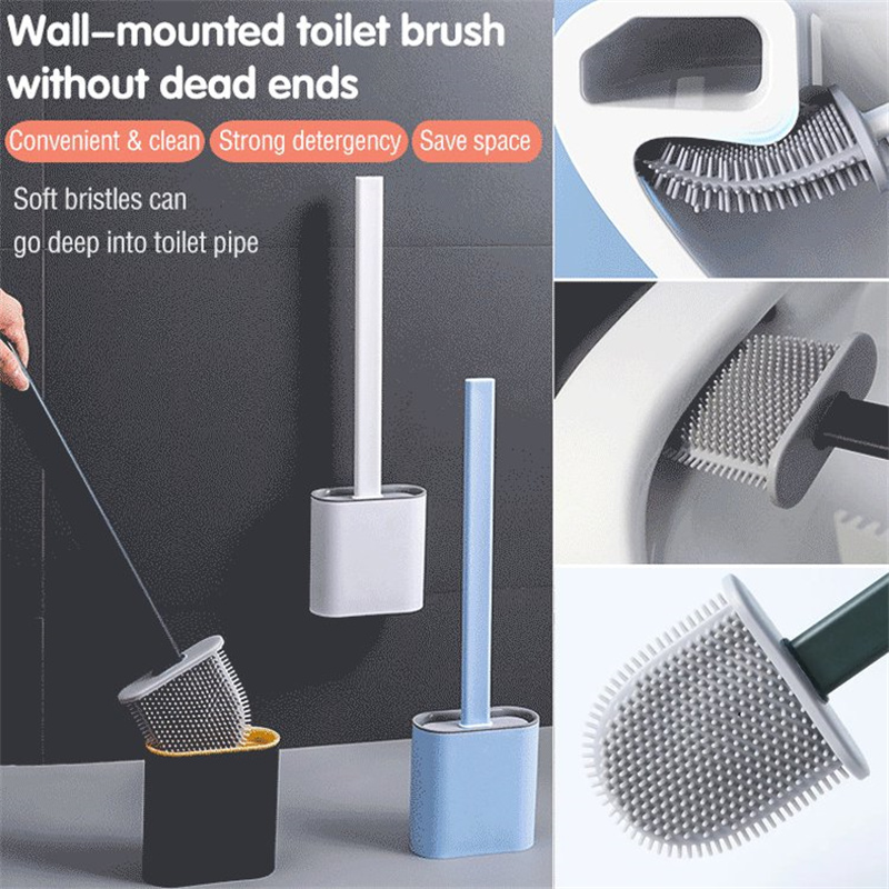Ovimar Toiletborstel Hugla Zwart Mat Siliconen Ventilatiefunctie Vrijstaand Gepoedercoat Roestvrij Staal Vervangbare Toiletborstelkop Afneembare Lekbak Zonder Wandmontage 663643526