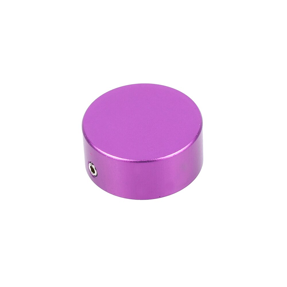 1 pacote de efeito guitarra pedal pedal pé tampa do prego efeito pedal almofada capa ferramentas alumínio peças interruptor do pé toppers knob acessórios: Violet