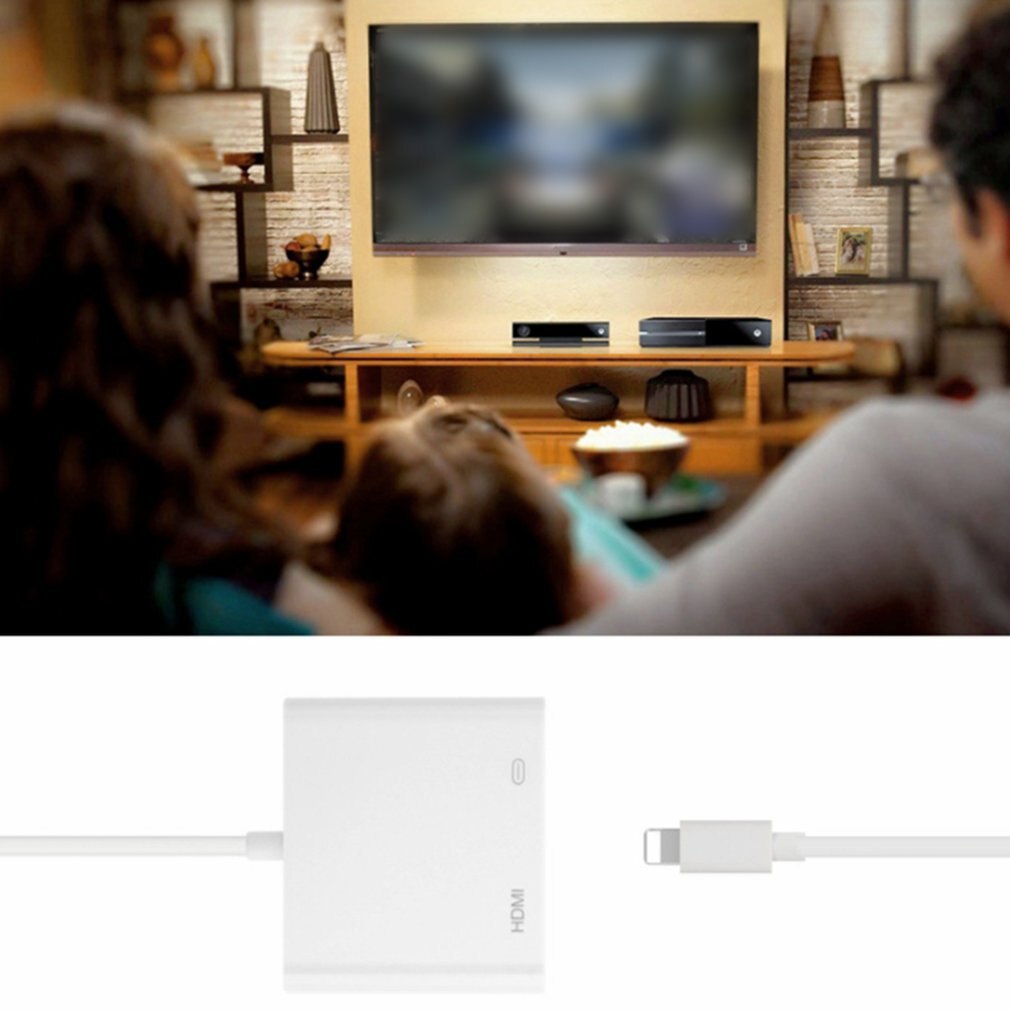 For Iphone To Hdmi Hd Cable For Iphone Adapter Cable Tv With Screen Display Adapter Support For Ios Splitter Adapter