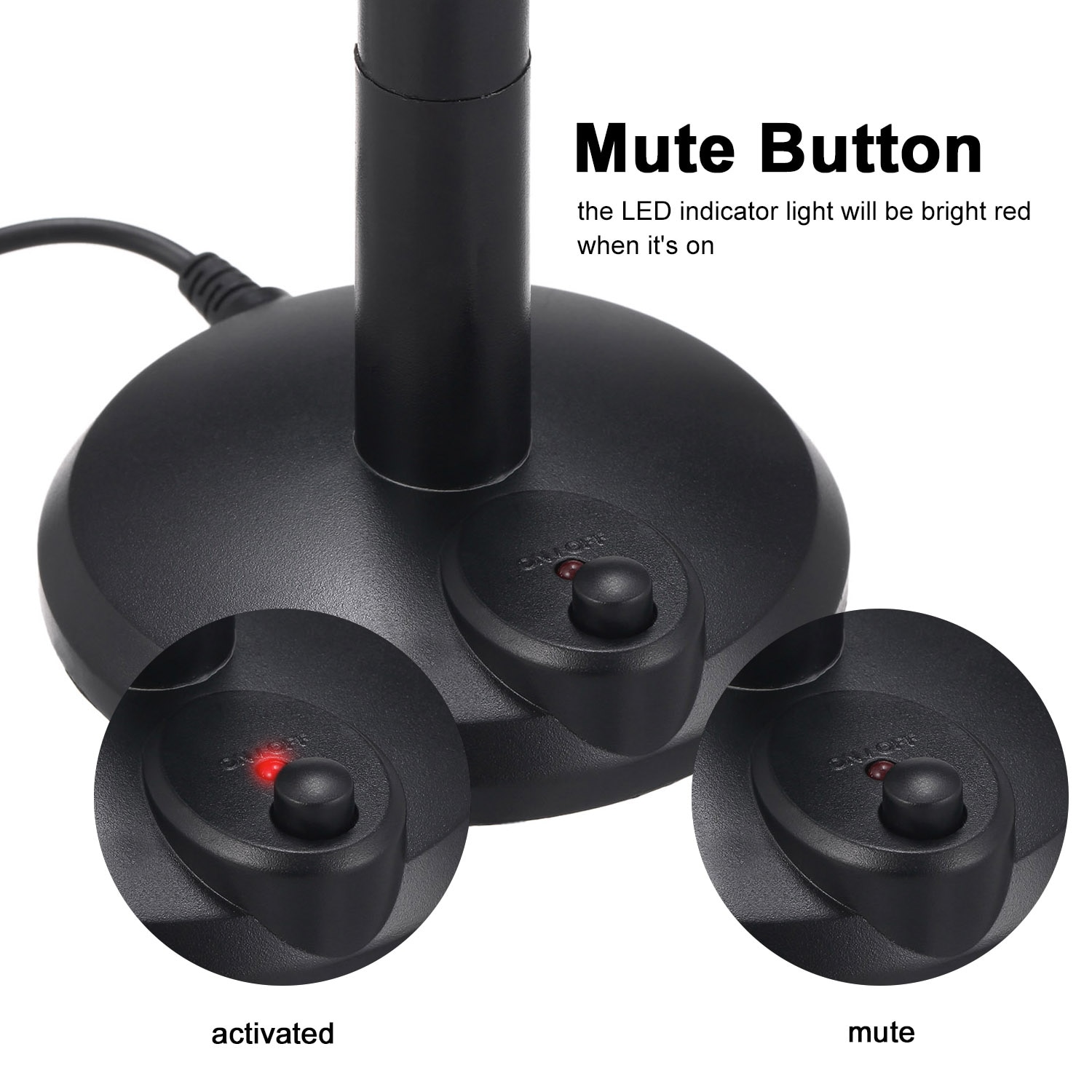 360° Adjustable USB Desktop Microphone Plug & Play Omnidirectional PC Laptop Computer Mic for Conference Call Voice Recording
