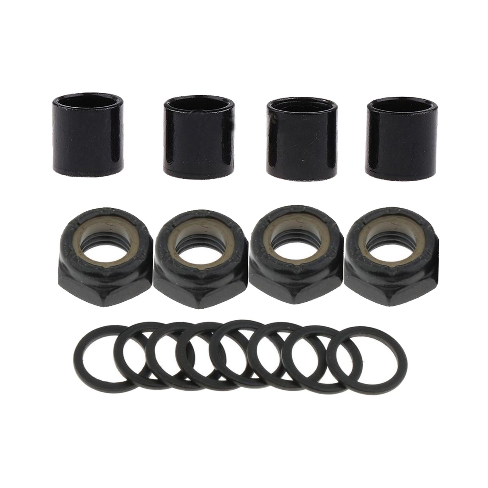 Skateboard Truck Speed Kits Axle Speed Washers + Screw Nuts + Spacers for Long Board Cruiser Scooter Parts