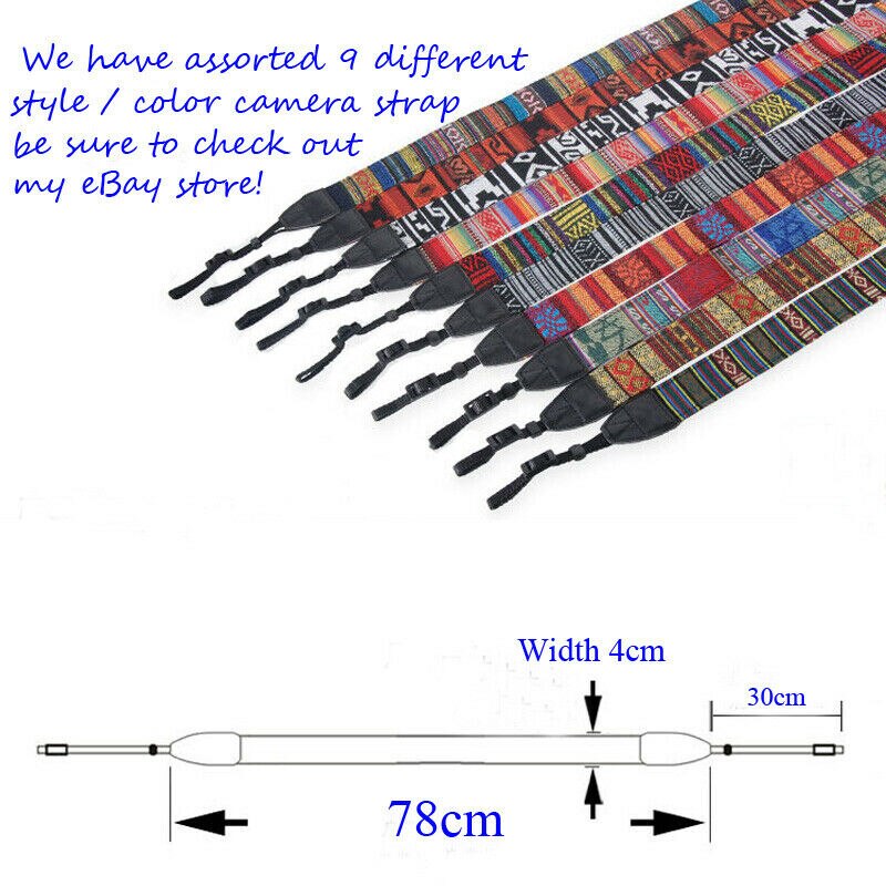 eTone cute enza Bronica Neck Shoulder Carring Strap For S2a EC-TL 645 ETR Camera with Lugs for all camera