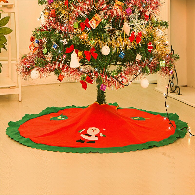 1pc kerstboomrokken bont tapijt vrolijke kerstversiering voor thuis natal natal boomrokken jaarversiering