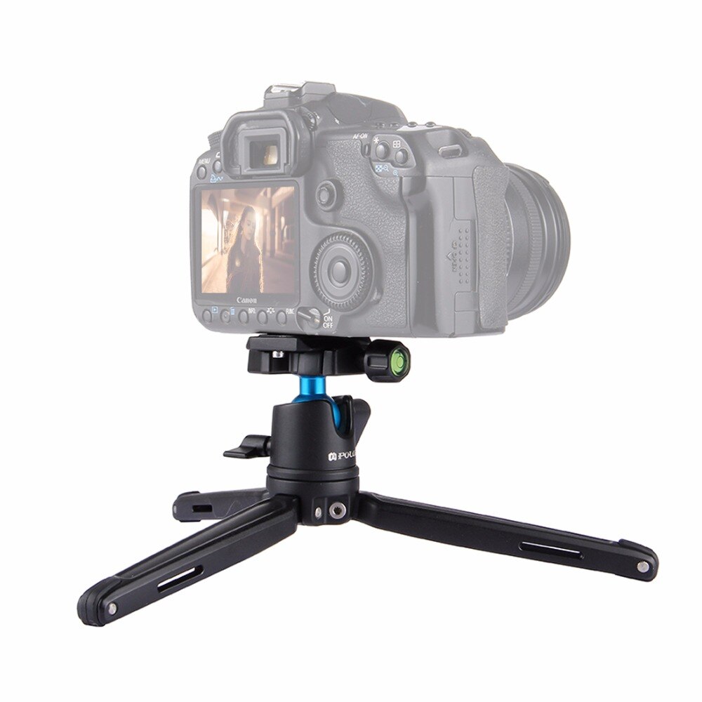 PULUZ – Mini trépied de poche pour photographie, appareil photo de bureau avec support de tête sphérique de 360 pouces, monopode Macro pour Canon Nikon Sony DSLR