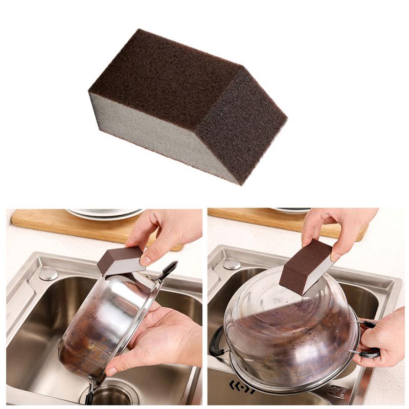 1PC Emery Sponge Kitchen Accessories Magic Eraser Sponge Cleaning Sponge Pot Cleaning Plate Household Derusting Cleaning Pad