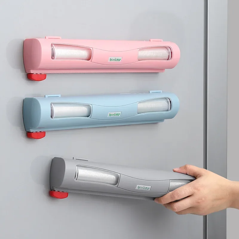 Lebensmittel Kunststoff wickeln Spender Frischhaltefolie Spender Cutter Saran wickeln Spender Aluminium Folie Pergament Papier Injektor Küche Werkzeug
