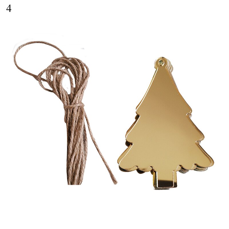 Kerst decoratie creatieve spiegel sticker gold sliver acryl spiegel stickers festival party stickers miroir: 4