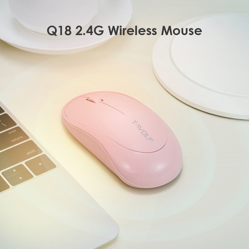 Q18 USB Wireless Photoelectric Mouse Office Laptop Desktop 1000dpi Optical Mice for Household Computer Accessory