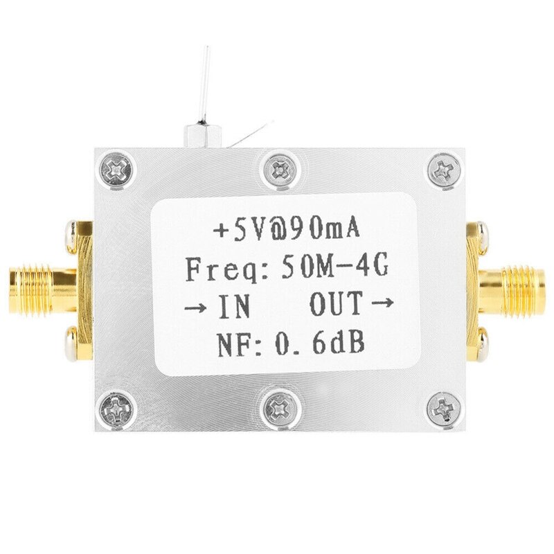 Faible bruit LNA 50M-4GHz NF = 0.6DB RF amplificateur FM HF VHF/UHF Ham Radio Module Radio -110DBm