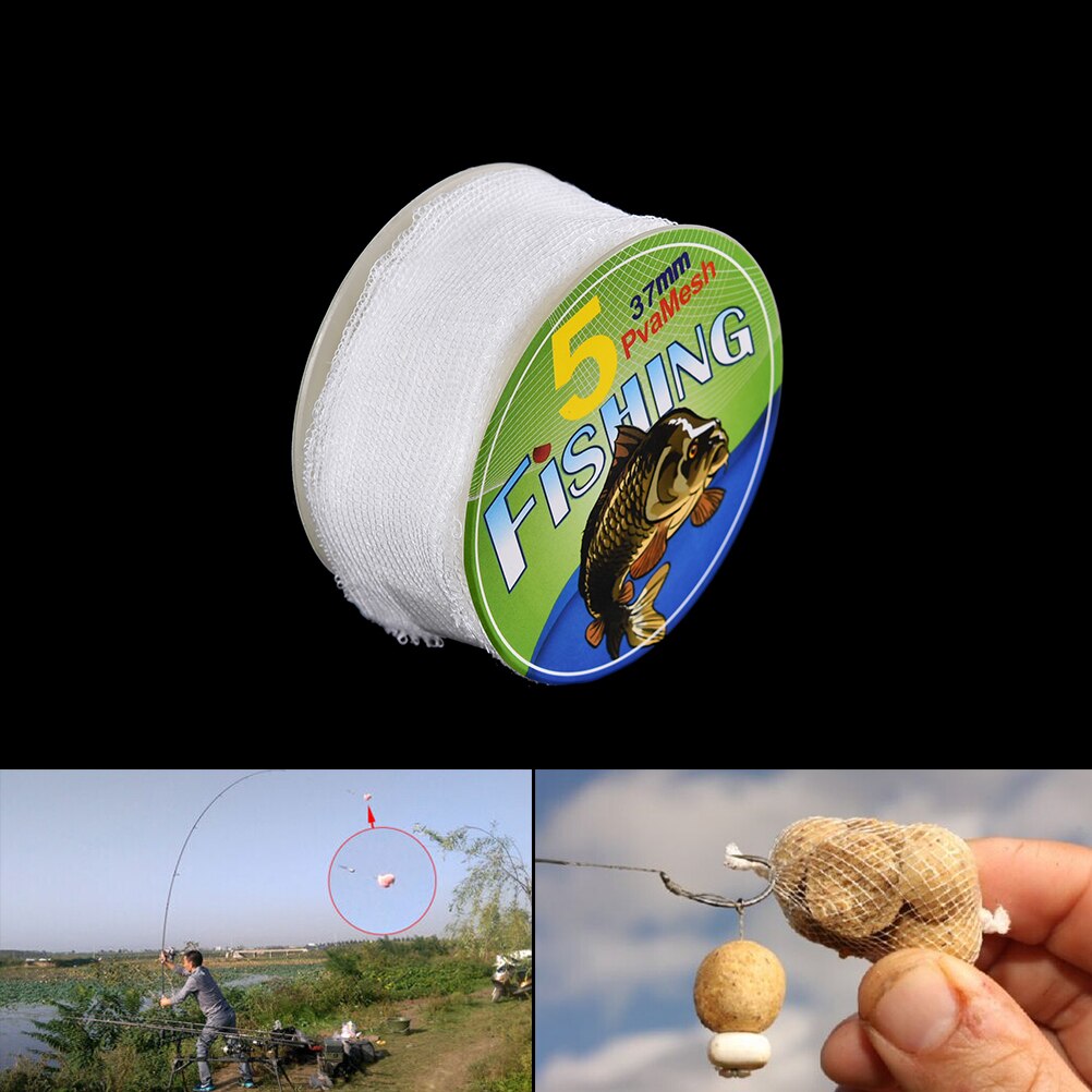 5M Mesh Refill Carp Fishing Stocking Boilie Rig Bait Wrap Bag 37mm