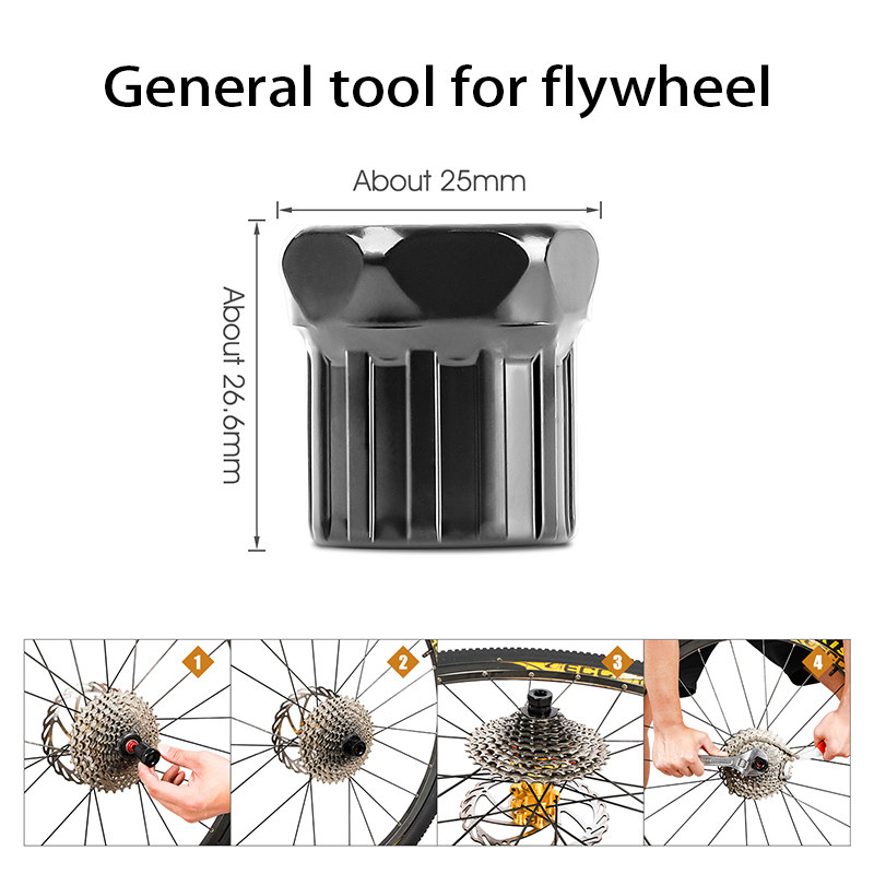 Bicycle Tools Kit Crank Puller Chain Splitter Cutter Breaker Flywheel Remover Bike Wheel Hub Spoke Wrench MTB Repair Accessories: General tool