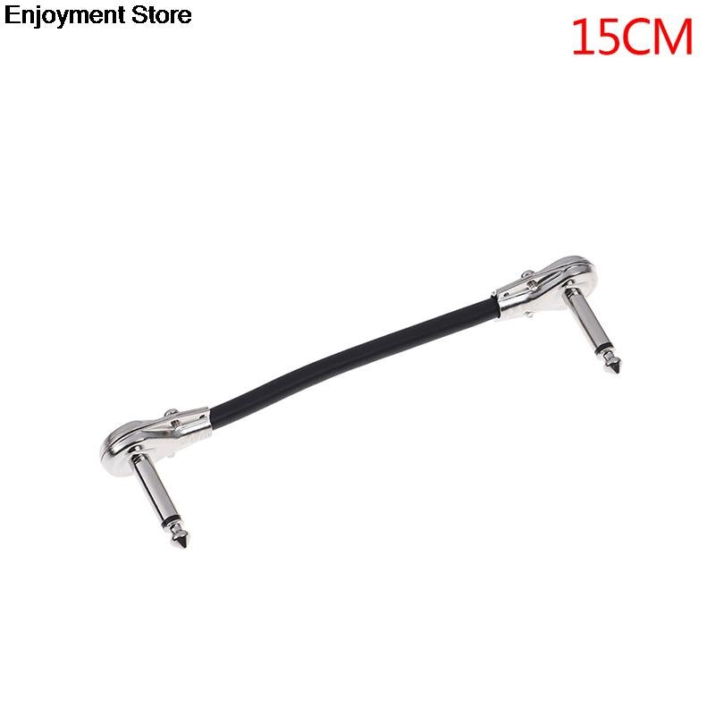 1PC 15/20/30cm Guitar Cables Guitar Effect Patch Cable Instrument Wire Right Angle Pedal