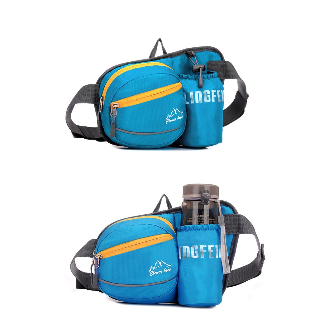 Aelicy Waist Bags Running Sports Women Pack Pouch Belt Men Purse Mobile Phone Pocket Case Camping Hiking Sports Water Bottle: BU