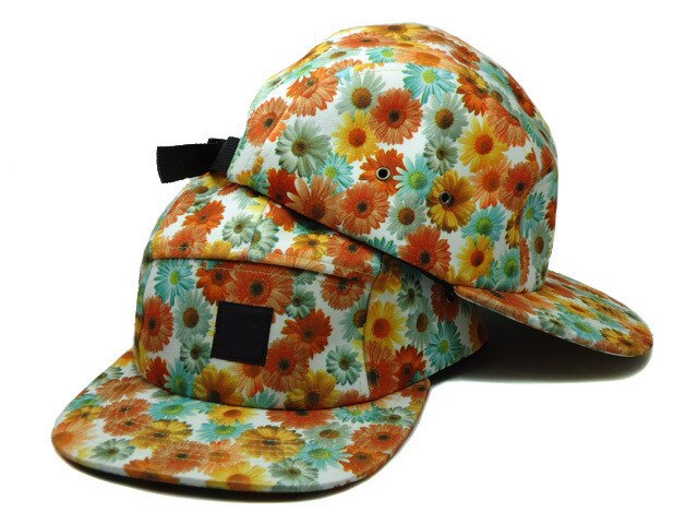 lässig Neue klassische blumen 5 Tafel Hütte strapback gorras knochen Baseball kappe für männer frauen hysterese fünf Tafel kappen