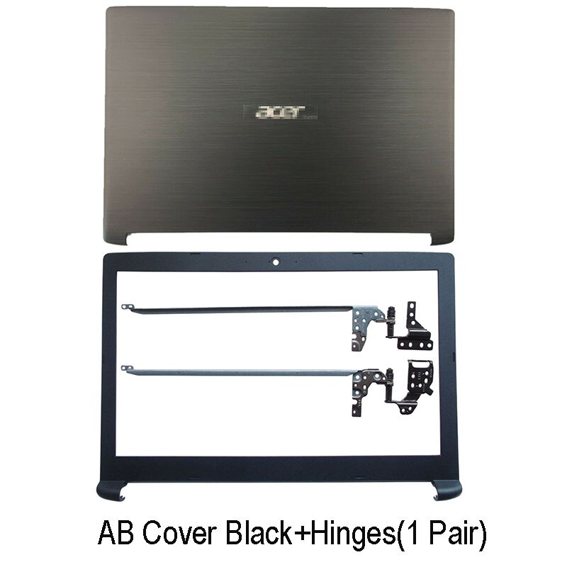 Laptop LCD Back Cover For Acer Aspire 7 A715-71 A715-71G A715-71G-71NC Series Front Bezel LCD Hinges Plastic Top A B Case