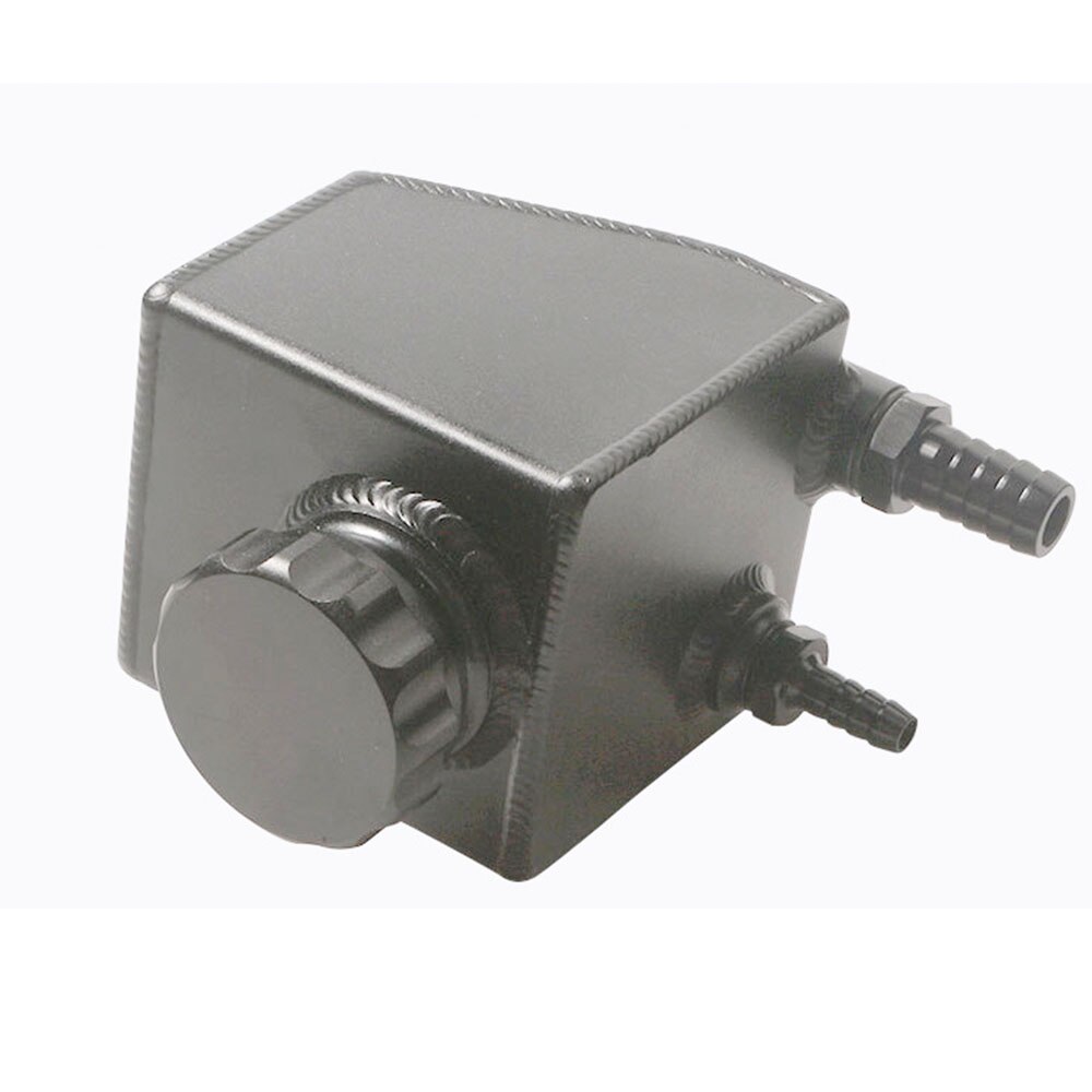 Universal Black Billet Aluminum Car Power Steering Reservoir P/S Tank