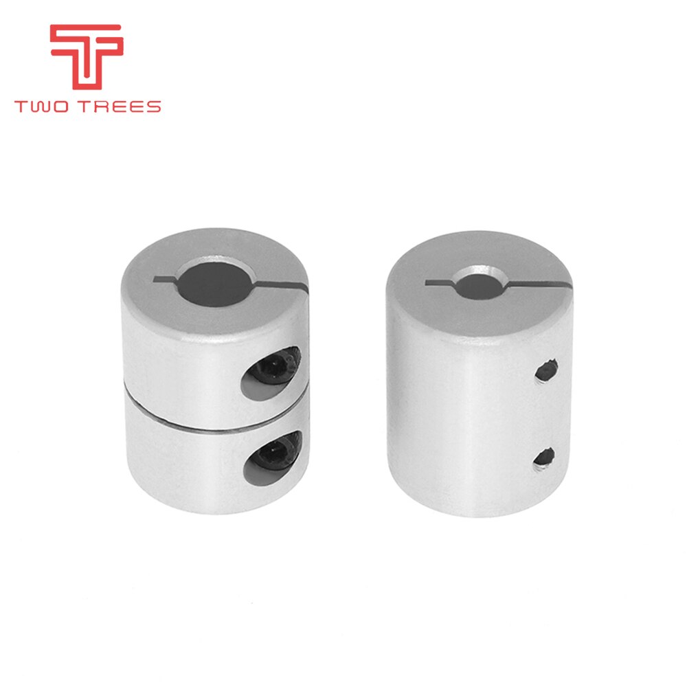 Piezas de impresora 3D T8, tornillo de plomo, acoplador de eje rígido, paso a paso abrazadera, acoplamiento de servo motor D20 L25 5x8x25mm para cr10 ender 3, 1 ud.