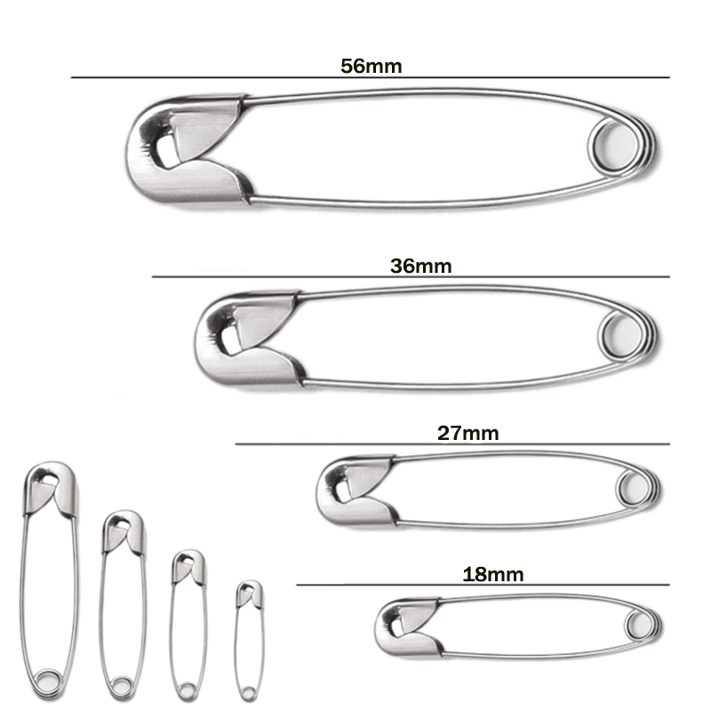 10-100p 22/28/38/45/54mm Zilver Gouden Veiligheidsspelden DIY Naaigereedschap Accessoire Ijzeren Naalden Veiligheidsspeld Broche Kledingaccessoires