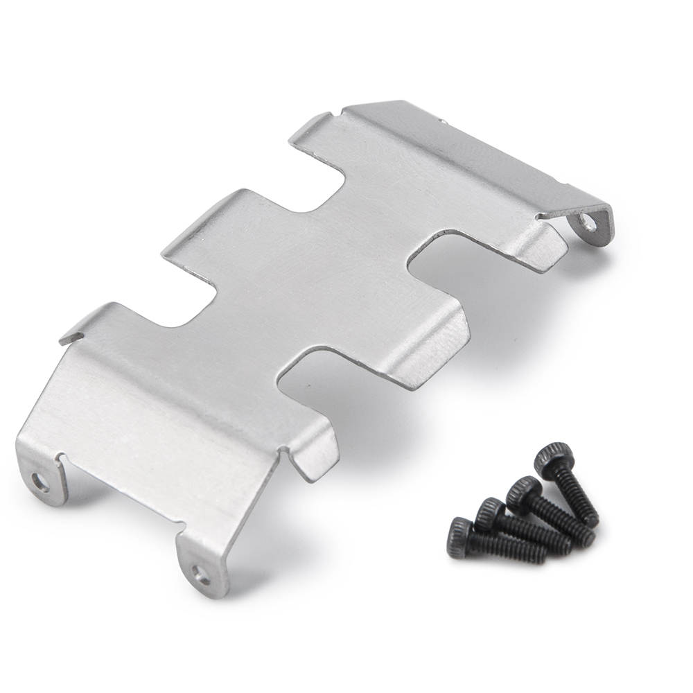 Yeahrun 1/24 Rc Crawler Auto Vrachtwagen Upgrade Vervanging Deel Metalen Bescherming Chassis Skid Plate Voor SCX24 90081 AXI00001 AXI00002: Default Title