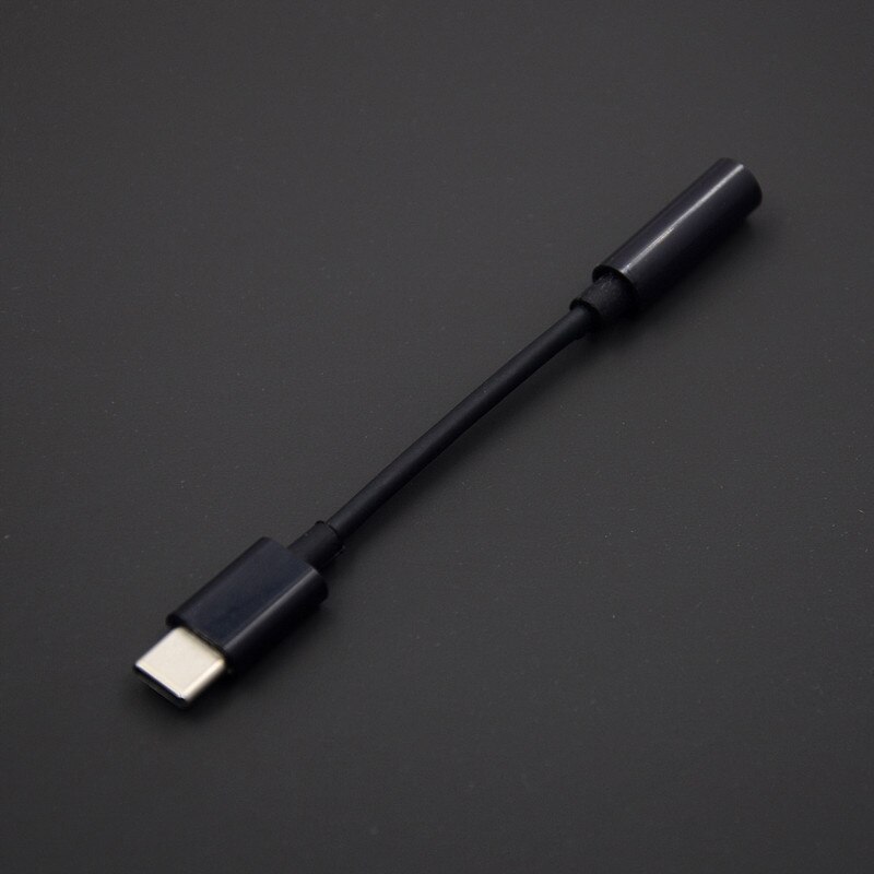 Headphone Adapter For huawei xiaomi Type-c AUX Earphone Adaptador on IOS 14 11 12 13 To 3.5mm Jack Female Male Charger Adapters: Black for Type-c