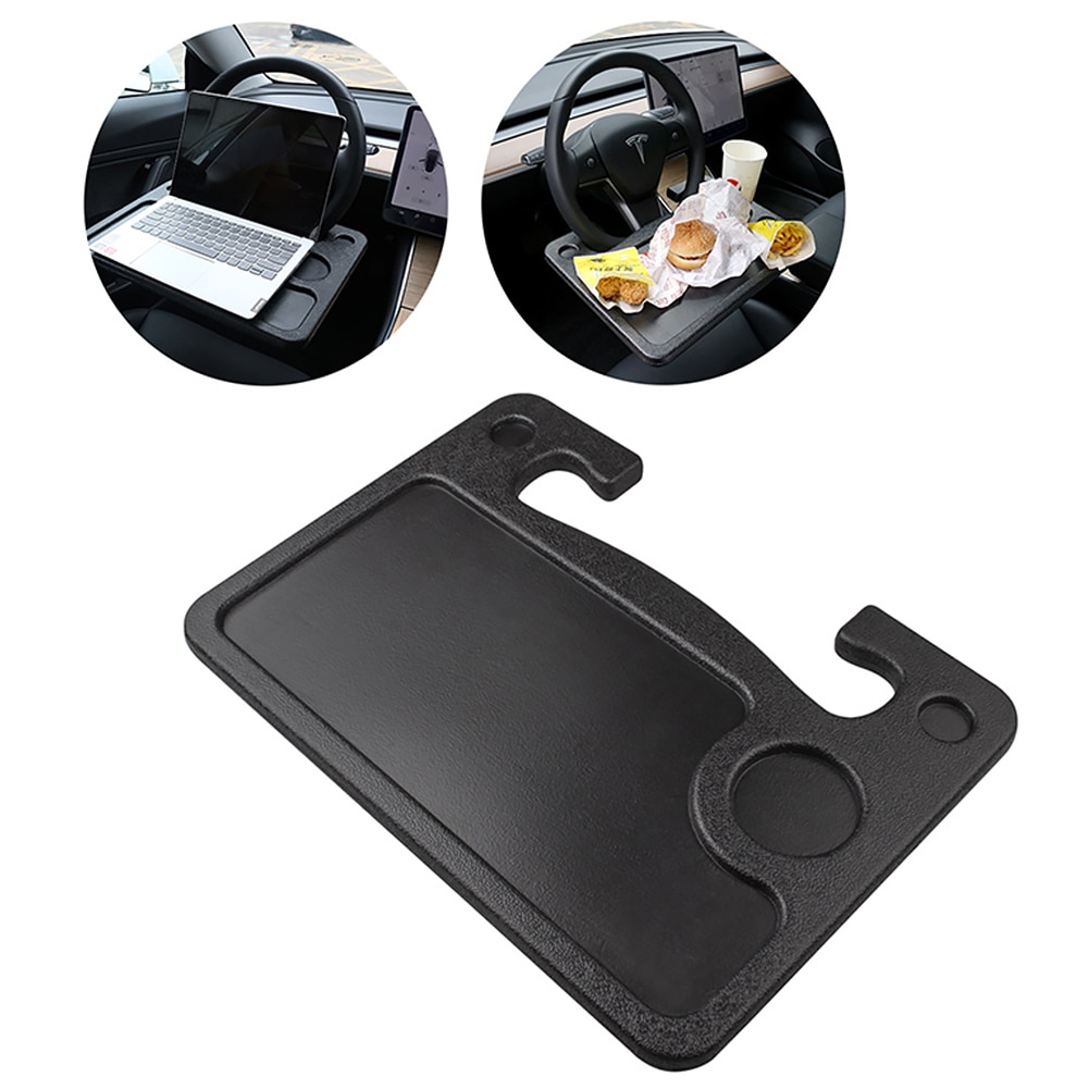 Steering Wheel Desk Drink Holder Dining Car Accessory Laptop Support Travel Eating Water Cup Stand For Tesla Model 3 S X Y