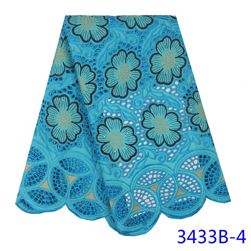 latest swiss voile lace african lace fabric nigerian lace fabrics for wedding tissu african broderie sewing YA3433B-1: Picture 4