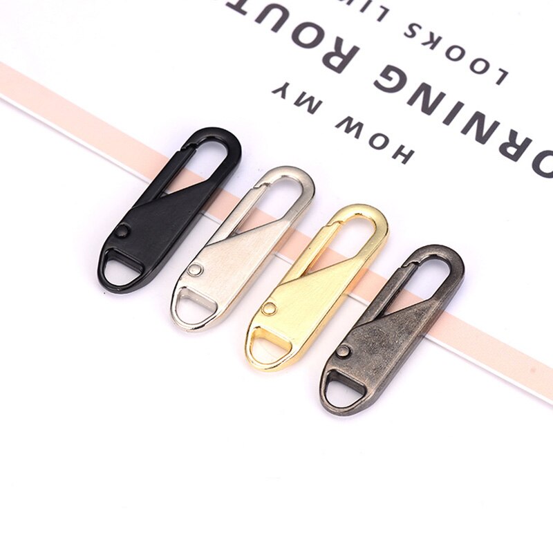 2pcs Metal Zipper Head Zipper Lightning Repair Kits Zipper Pull For Zipper Slider Diy Sewing Craft Sewing Kits Metal Zip