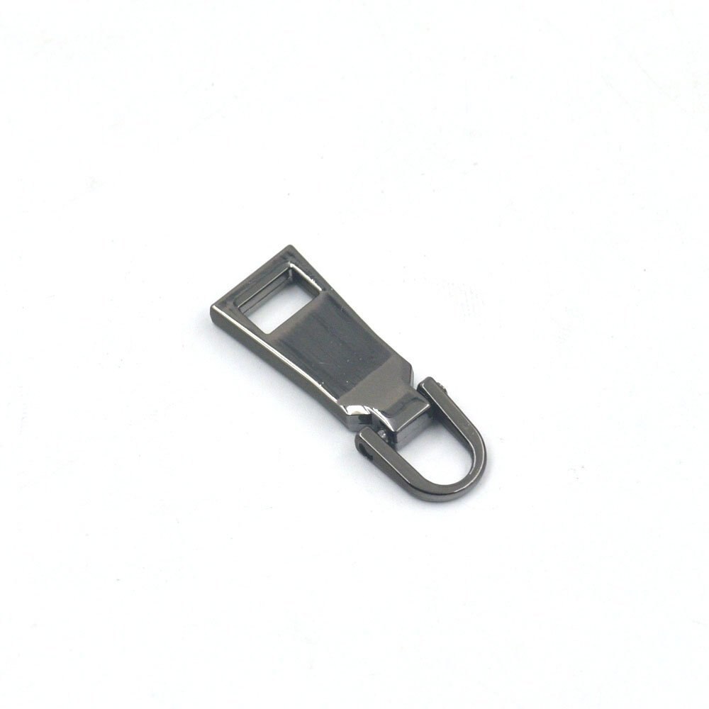 10 Pcs #5 Zipper Fixer Repair Pull Tab Instant Kit Pants Replacement Molded Slider: Nickle-Black