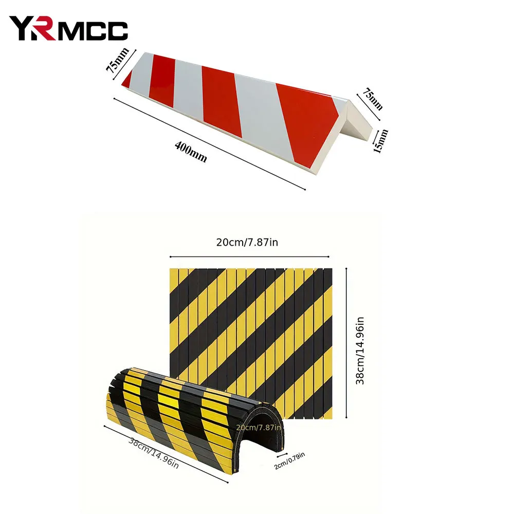 Protector de pared de garaje para coche, columnas de espuma para garaje, borde antiarañazos, pegatina anticolisión, Protector de parachoques de puerta automática, 1/2 Uds.