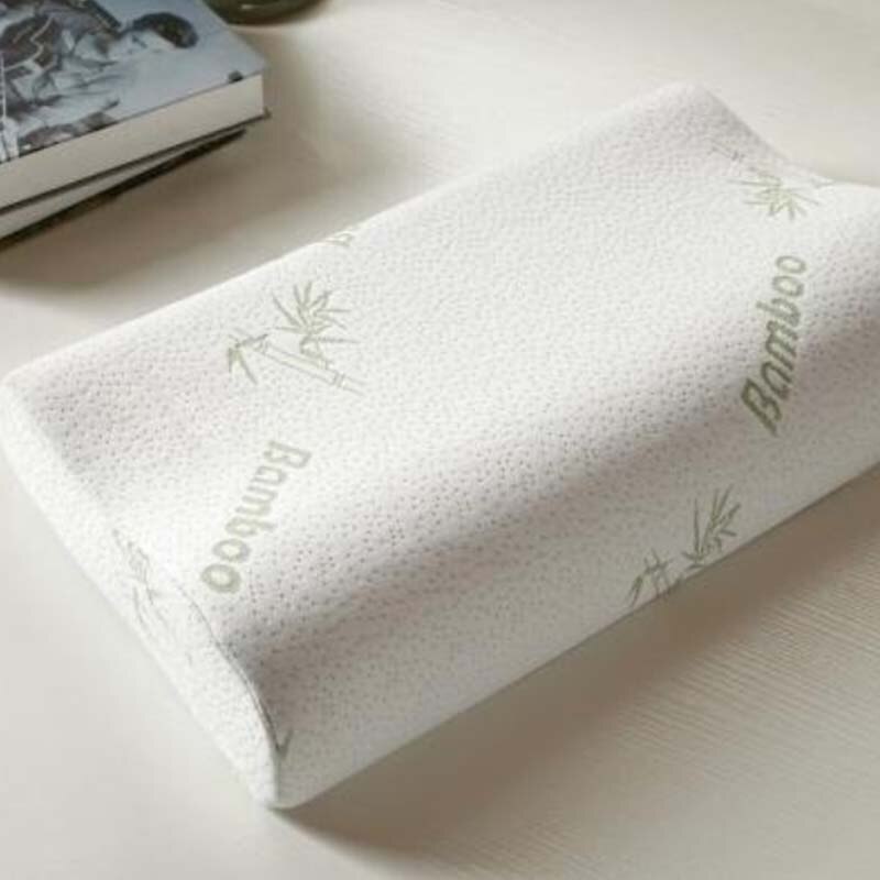 Memory Foam Pillows Contour Luxury Pillow Firm Head Ergonomically Soft Contour Orthopedic Bamboo Fiber Sleeping Pillow