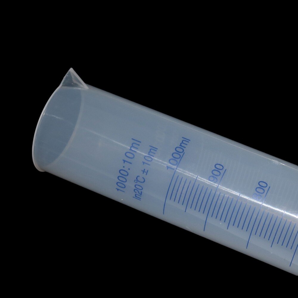 1000ml Graduated Plastic Measuring Cylinder Chemistry Laboratory Measure for Lab Supplies Laboratory Tools 1 Pcs