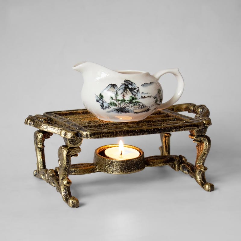 Japanse Stijl Gietijzeren Warme Thee Kachel Kaars Houder Theepot Verwarming Base Koffie Melk Warmer Base Vintage Isolatie Accessoires