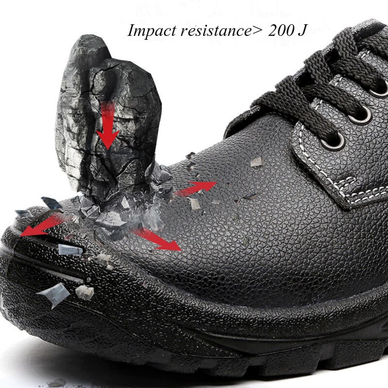 Winter Veiligheidsschoenen Cap Staal Teen Schoen Laarzen Voor Man Werkschoenen Anti-Slip En Slijtvaste Rundvlees schoeisel Slijtvaste DXZ106