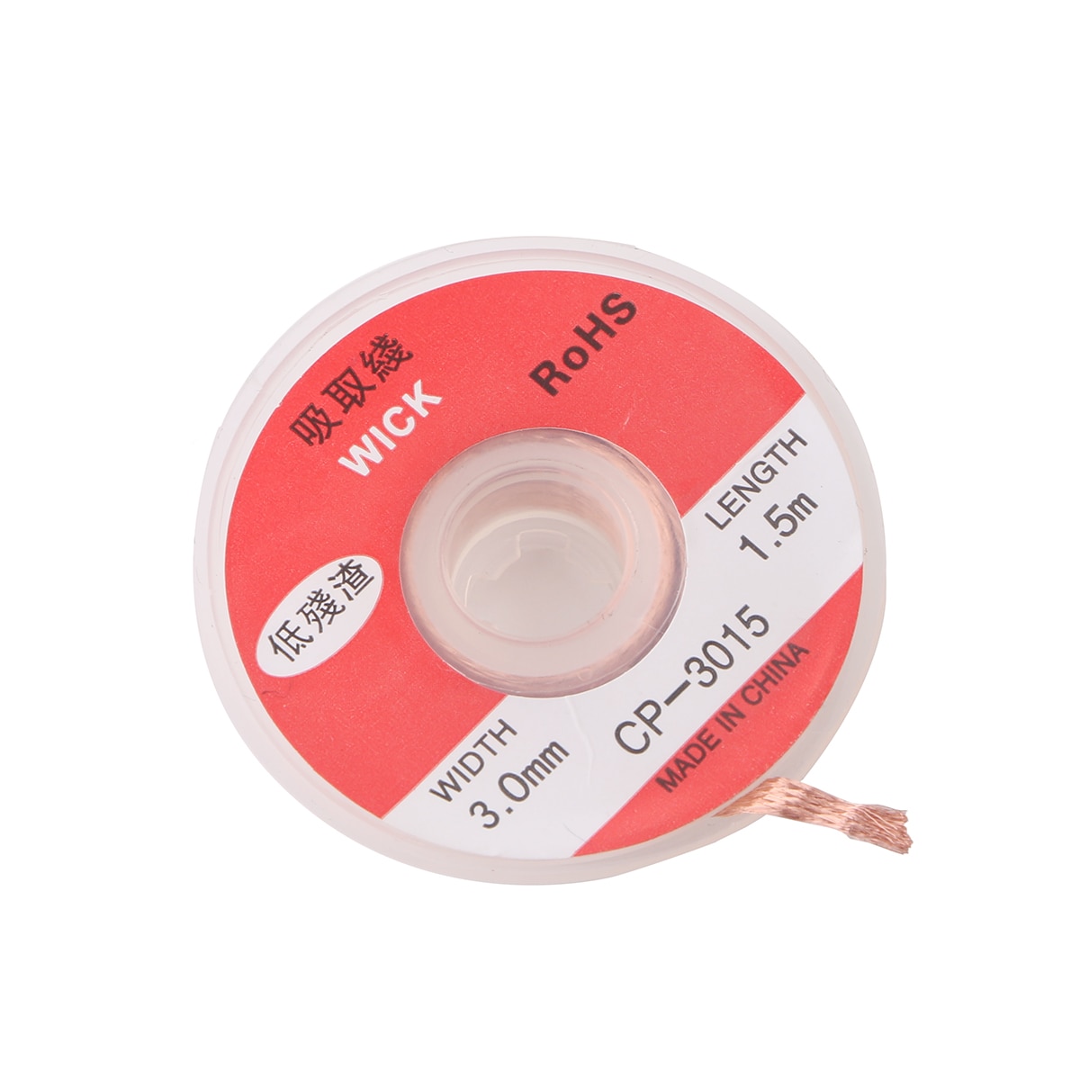 3mm 1.5M Desoldering Braid Soldering Wick Solder Wire Remover Cable Flux Spool