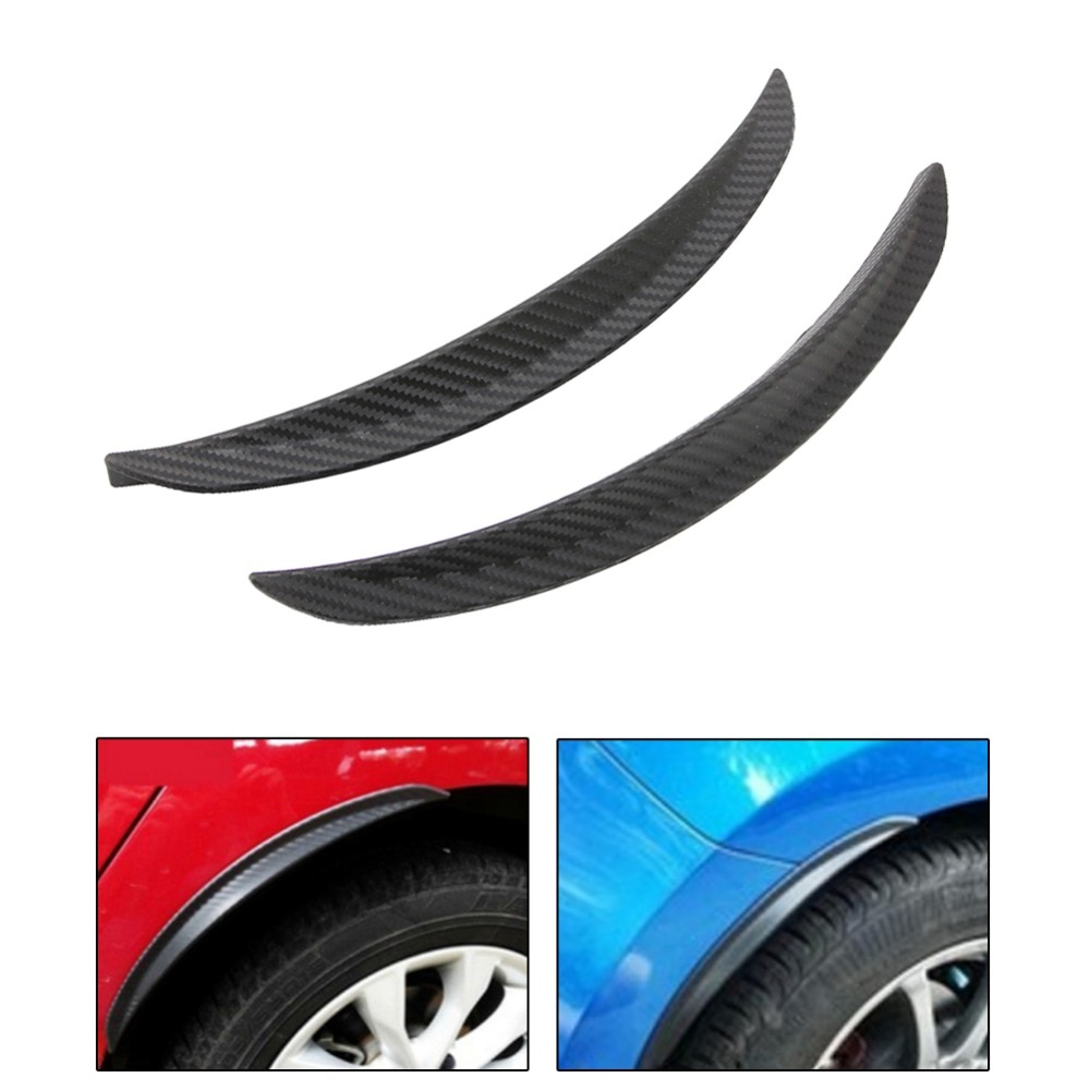 1 Pair Carbon Fiber Style Fender Flare Wheel Lip B... – Grandado