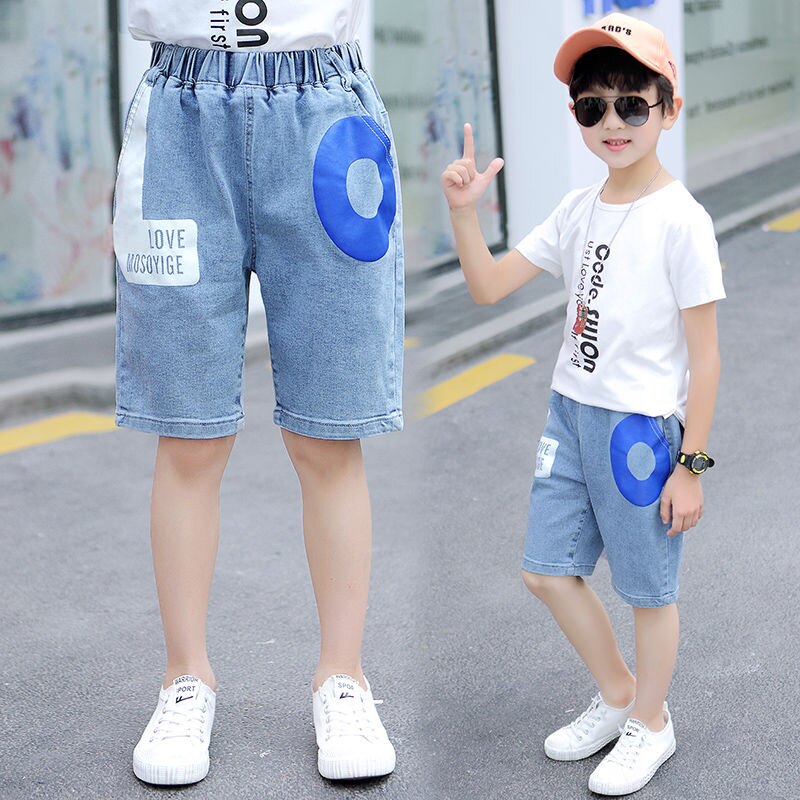 Kinder Kurze Hosen Für Baby Jungen Hosen Kinder Jungen Jean Hosen Casual Denim Blau Farbe Jeans Shorts Baby Jungen Sommer kleidung