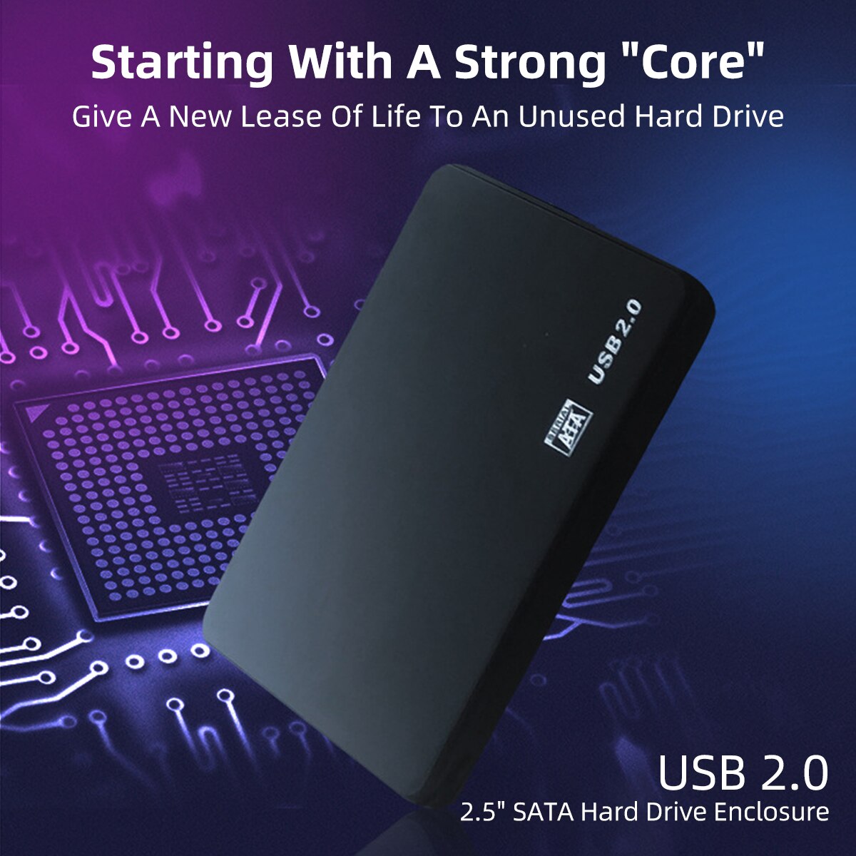 HDD Enclosure Mobile Hard Drive Cases for SDD External Storage Box With Cable ABS 2.5inch Idle Solid State Disk Reader for PC