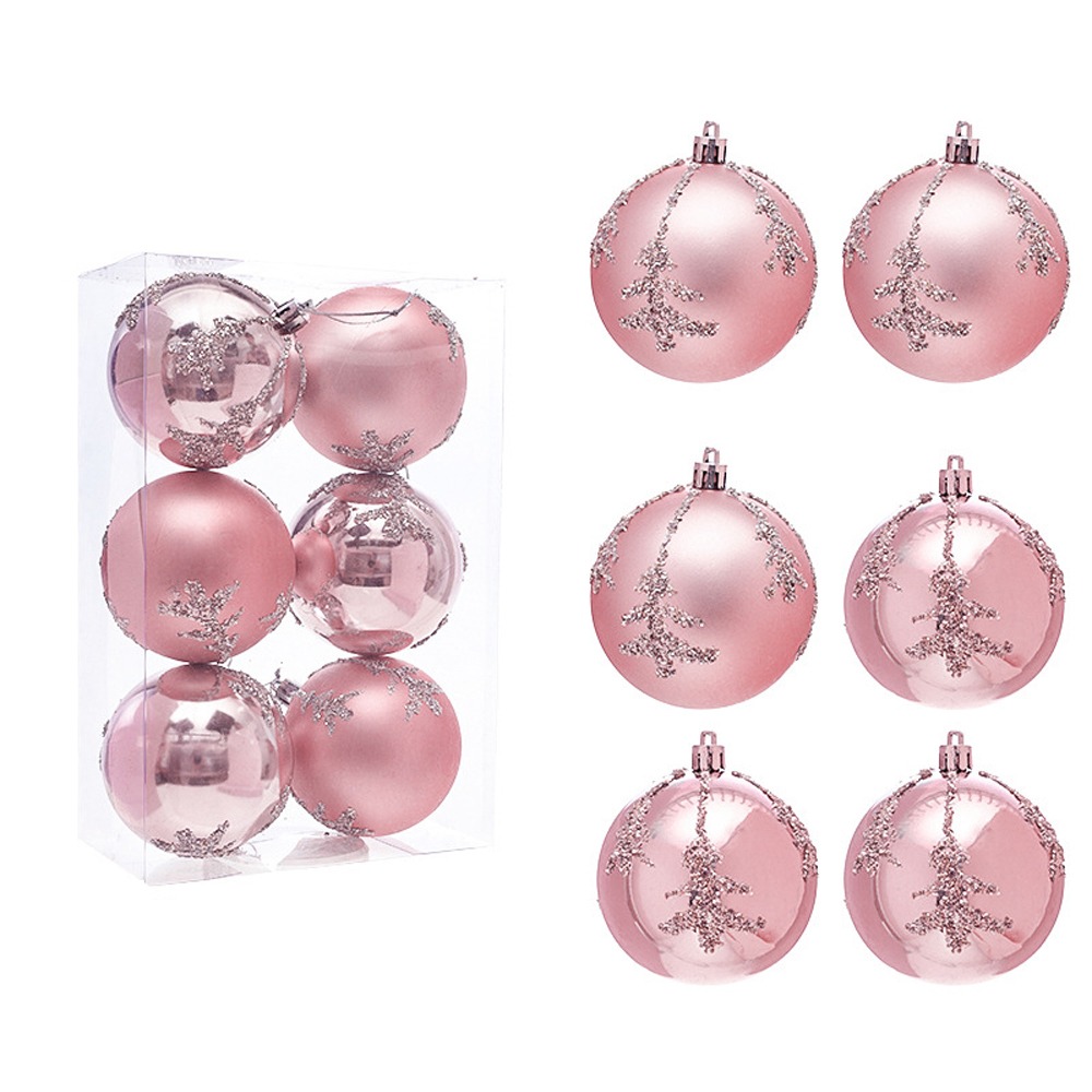 Pink Christmas Balls Pendants Pinecone Ice Cream Xmas Tree Hanging Ornaments Shatterproof Pentagram Merry Christmas Decor: Deep Sapphire
