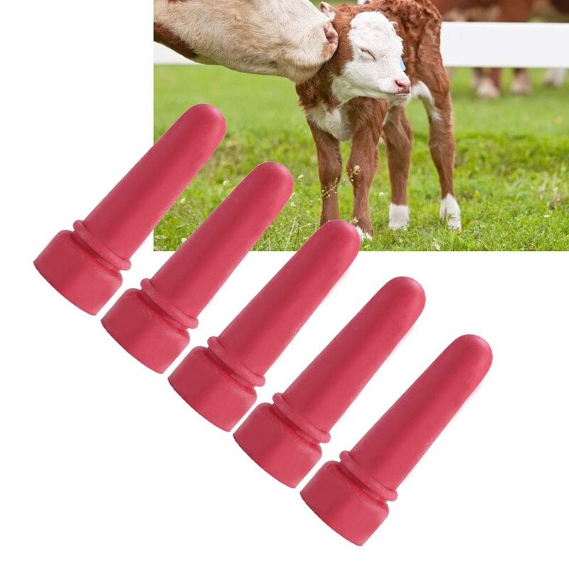 10Pcs Little Cow Calf Milk Drink Nipple Soft Rubber Goat Milk Bottle Feeding Teat Mouth Rubber Calf Feeding Bottle Nipple Lamb T